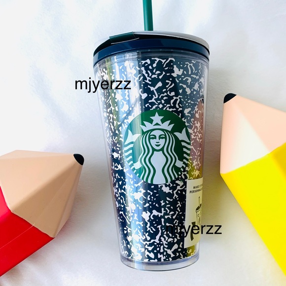 Starbucks Composition Notebook Cold Cup - Picture 1 of 6